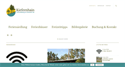 Desktop Screenshot of kiefernhain.de